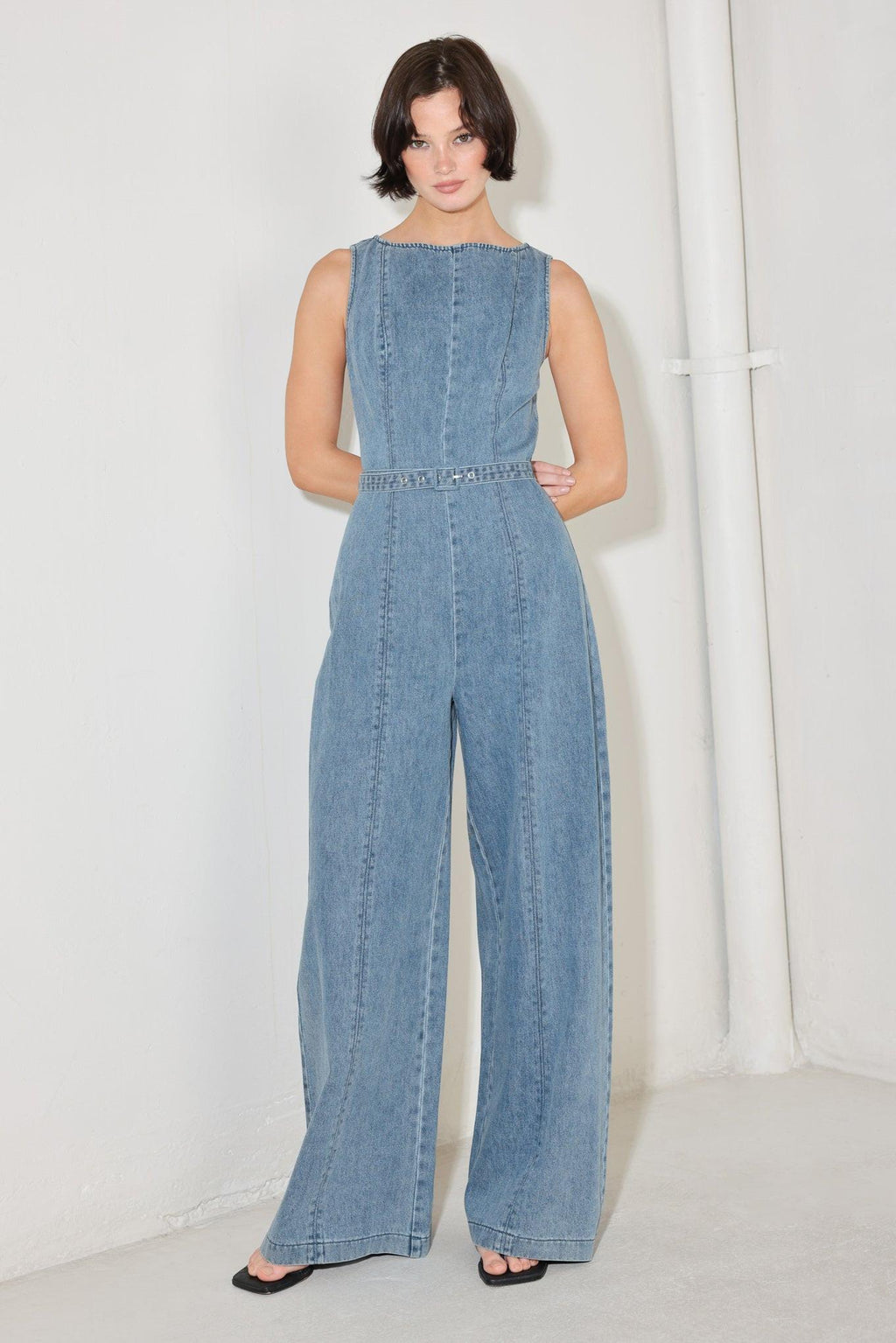 ELEVATED EDGE DENIM JUMPSUIT Flying Tomato