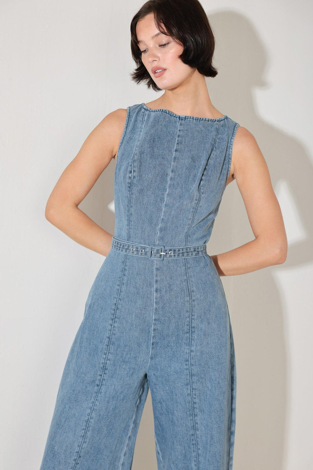 ELEVATED EDGE DENIM JUMPSUIT Flying Tomato