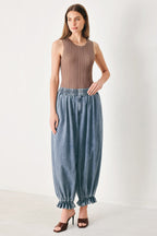 EASY VOLUME DENIM GENIE PANTS Flying Tomato