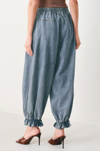 EASY VOLUME DENIM GENIE PANTS Flying Tomato