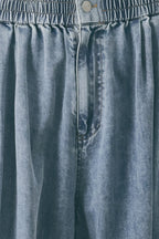 EASY VOLUME DENIM GENIE PANTS Flying Tomato