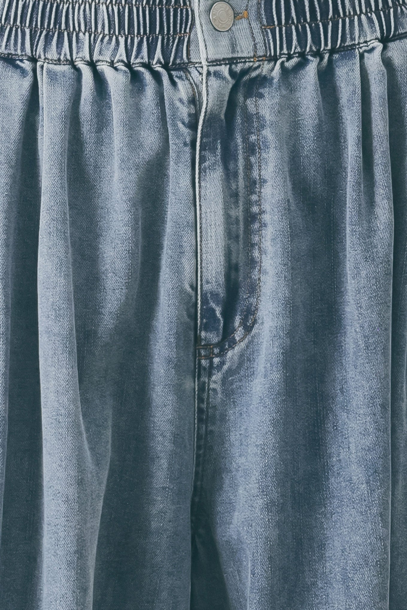 EASY VOLUME DENIM GENIE PANTS Flying Tomato