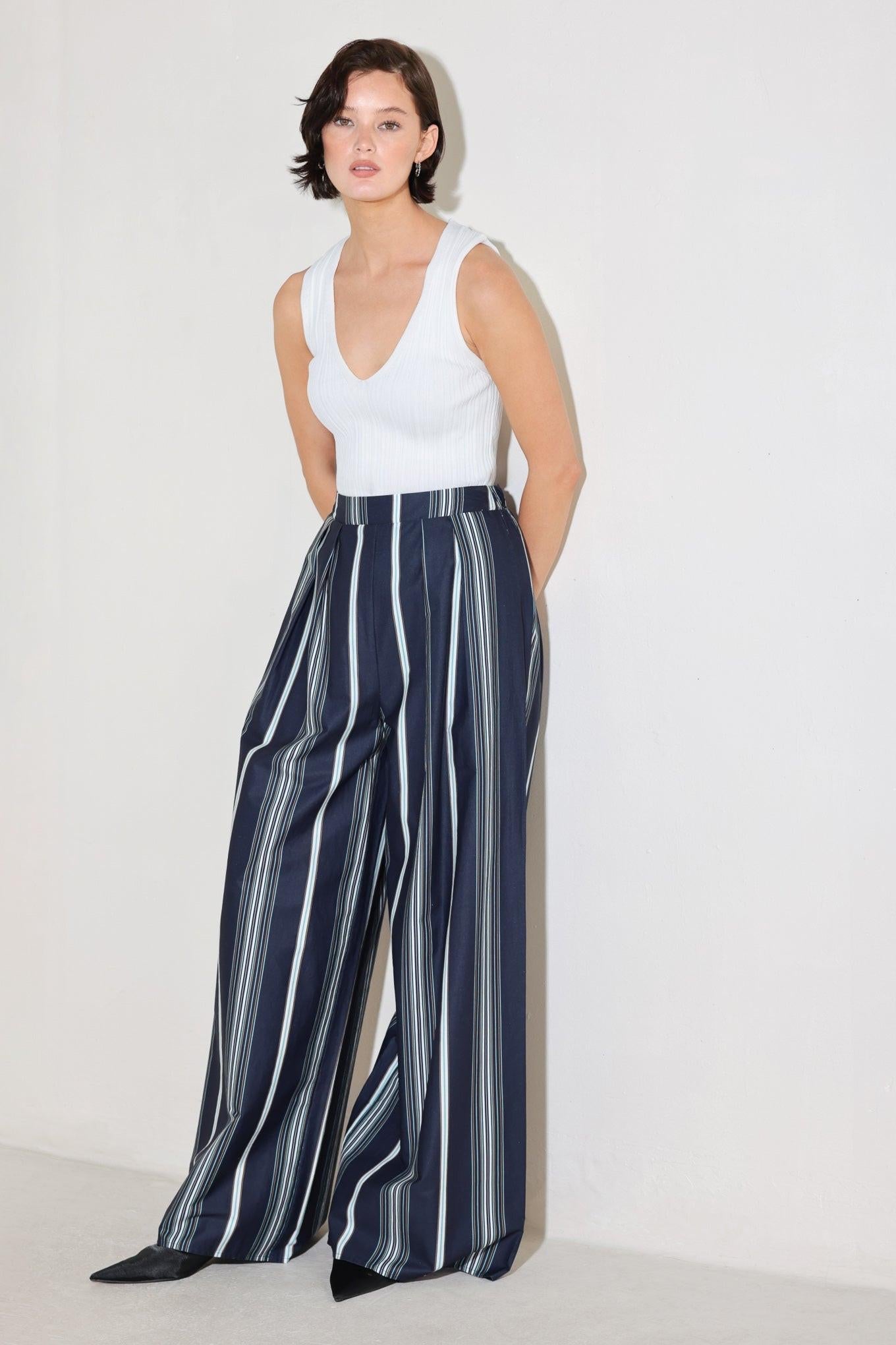 CITY STRIPE WOVEN PANTS Flying Tomato