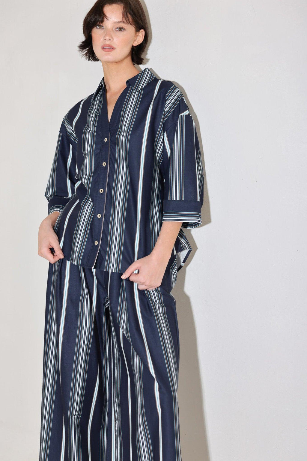 CITY STRIPE WOVEN PANTS Flying Tomato
