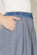 MARINA PINSTRIPE WOVEN SEERSUCKER PANTS Flying Tomato