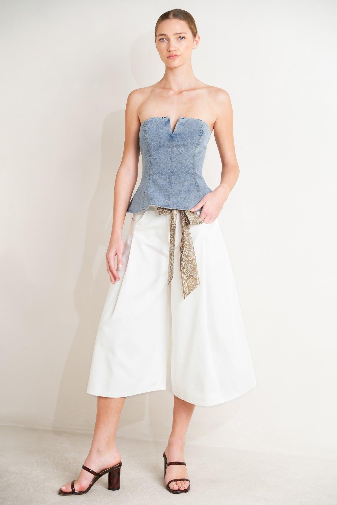 [PREORDER] MARBELLA MOMENT WOVEN CULOTTE PANTS Flying Tomato