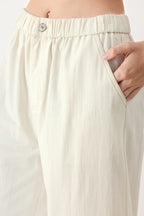 SUNDAY SOFT FLOW WOVEN CULOTTE PANTS Flying Tomato