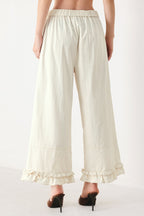 SUNDAY SOFT FLOW WOVEN CULOTTE PANTS Flying Tomato