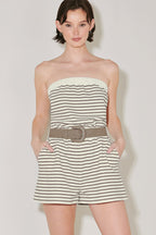 WEEKEND STRIPE KNIT ROMPER Flying Tomato