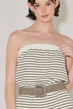 WEEKEND STRIPE KNIT ROMPER Flying Tomato