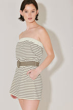 WEEKEND STRIPE KNIT ROMPER Flying Tomato