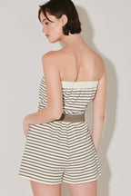 WEEKEND STRIPE KNIT ROMPER Flying Tomato