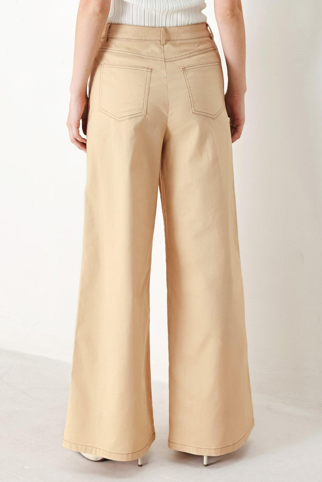 MODERN SAND WOVEN PANTS Flying Tomato