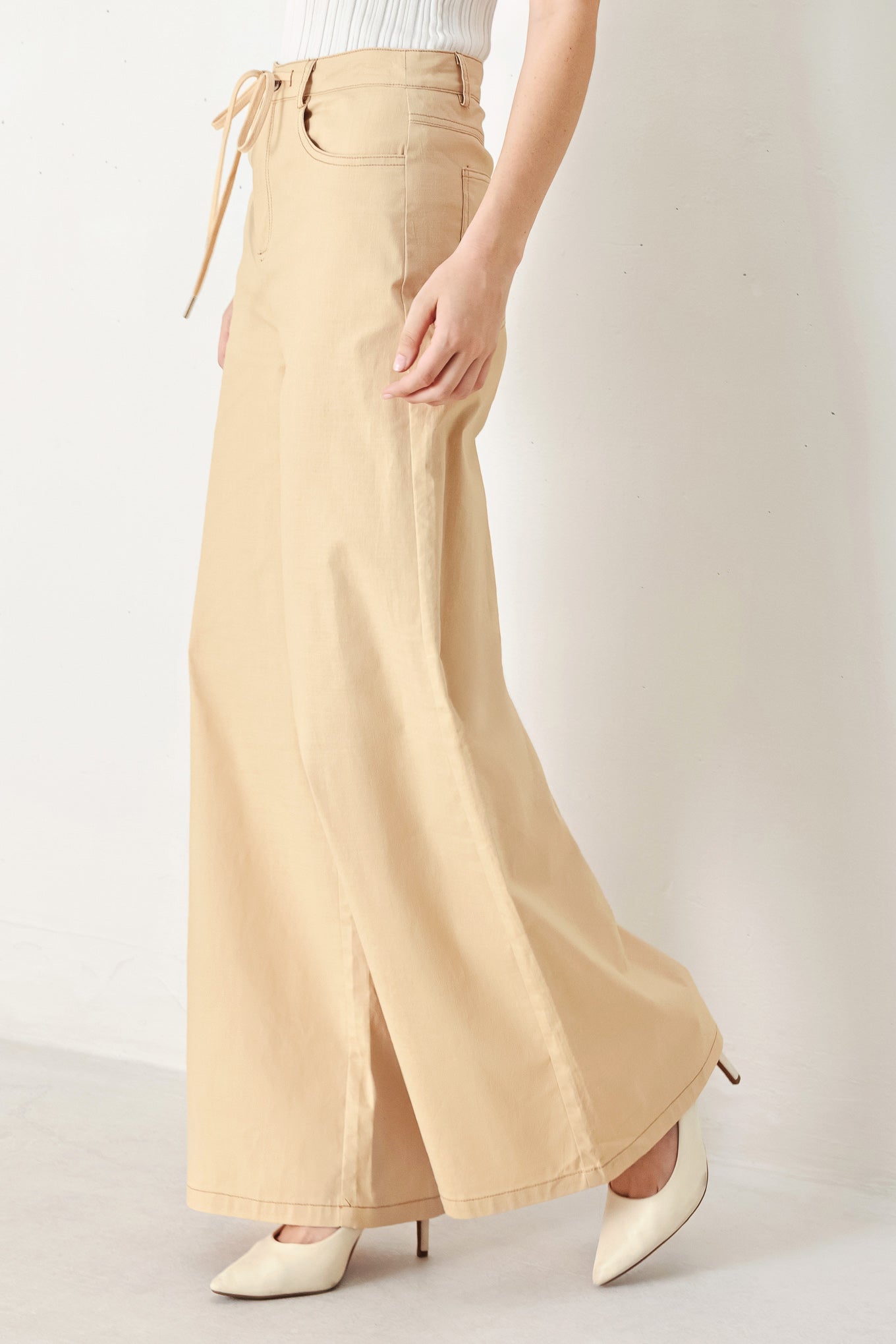 MODERN SAND WOVEN PANTS Flying Tomato