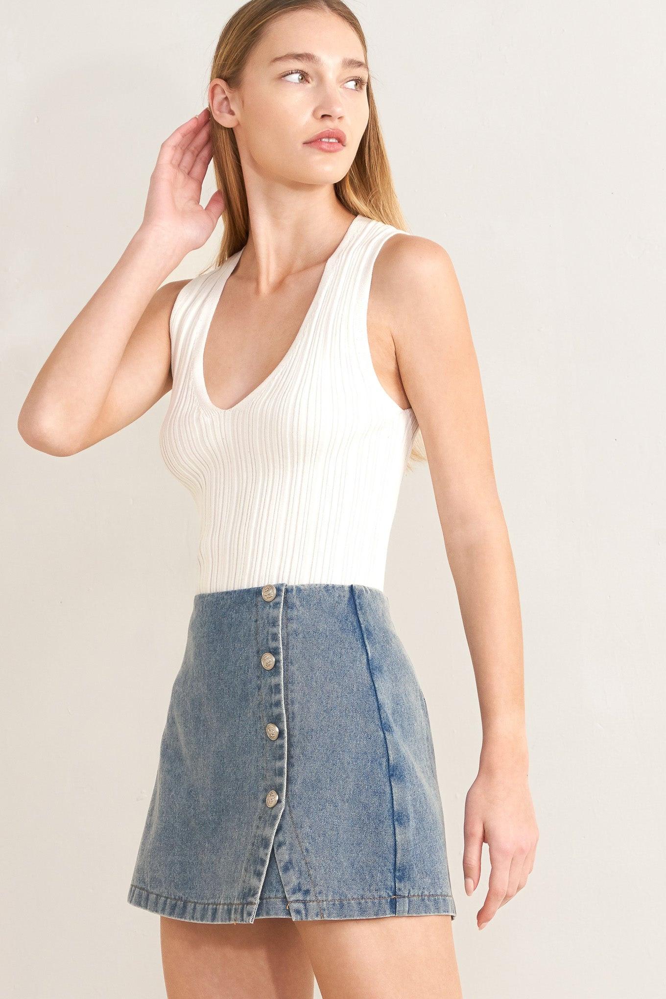SANTA MONICA DENIM SKORT Flying Tomato