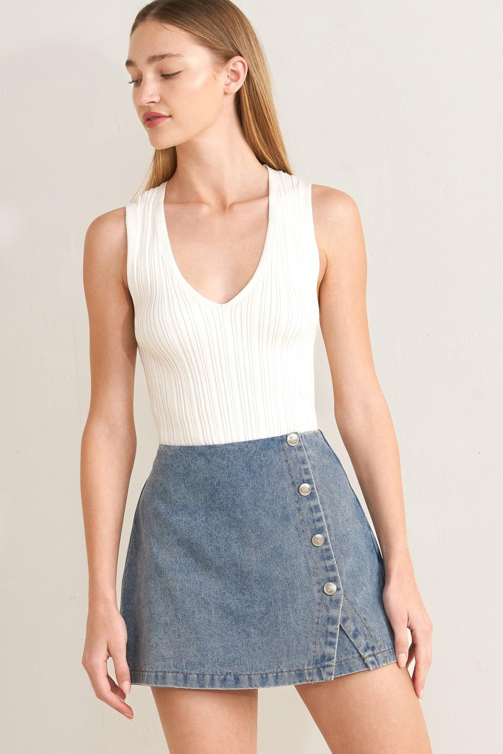 SANTA MONICA DENIM SKORT Flying Tomato