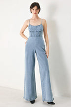SKYLINE SWEETHEART DENIM JUMPSUIT Flying Tomato