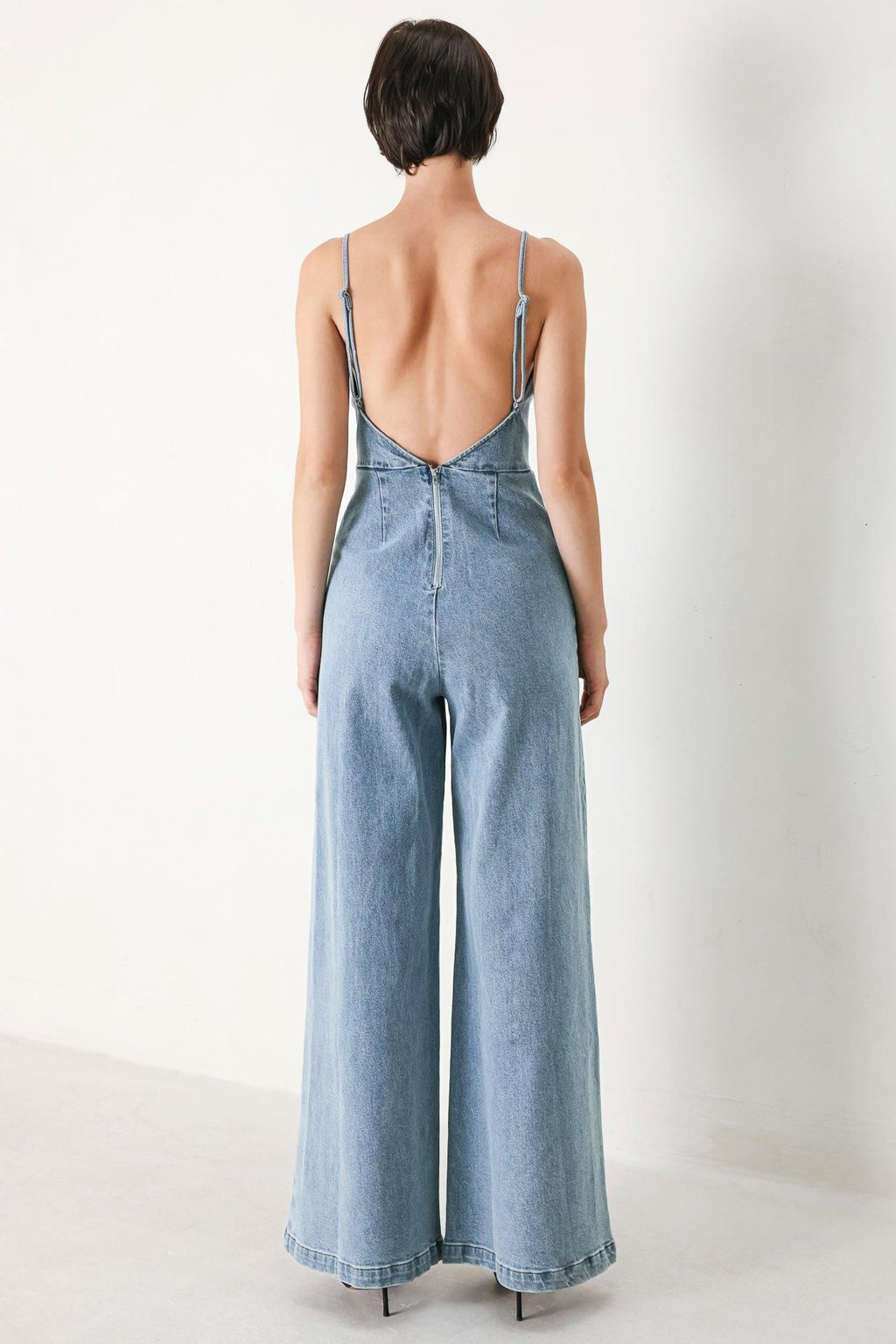 SKYLINE SWEETHEART DENIM JUMPSUIT Flying Tomato