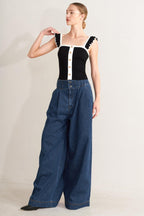 OCEAN DRIVE WIDE DENIM PANTS Flying Tomato