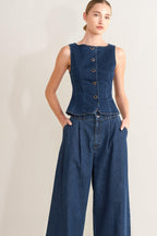 OCEAN DRIVE WIDE DENIM PANTS Flying Tomato