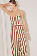 GOLDEN STRIPE ERA WOVEN JUMPSUIT Flying Tomato