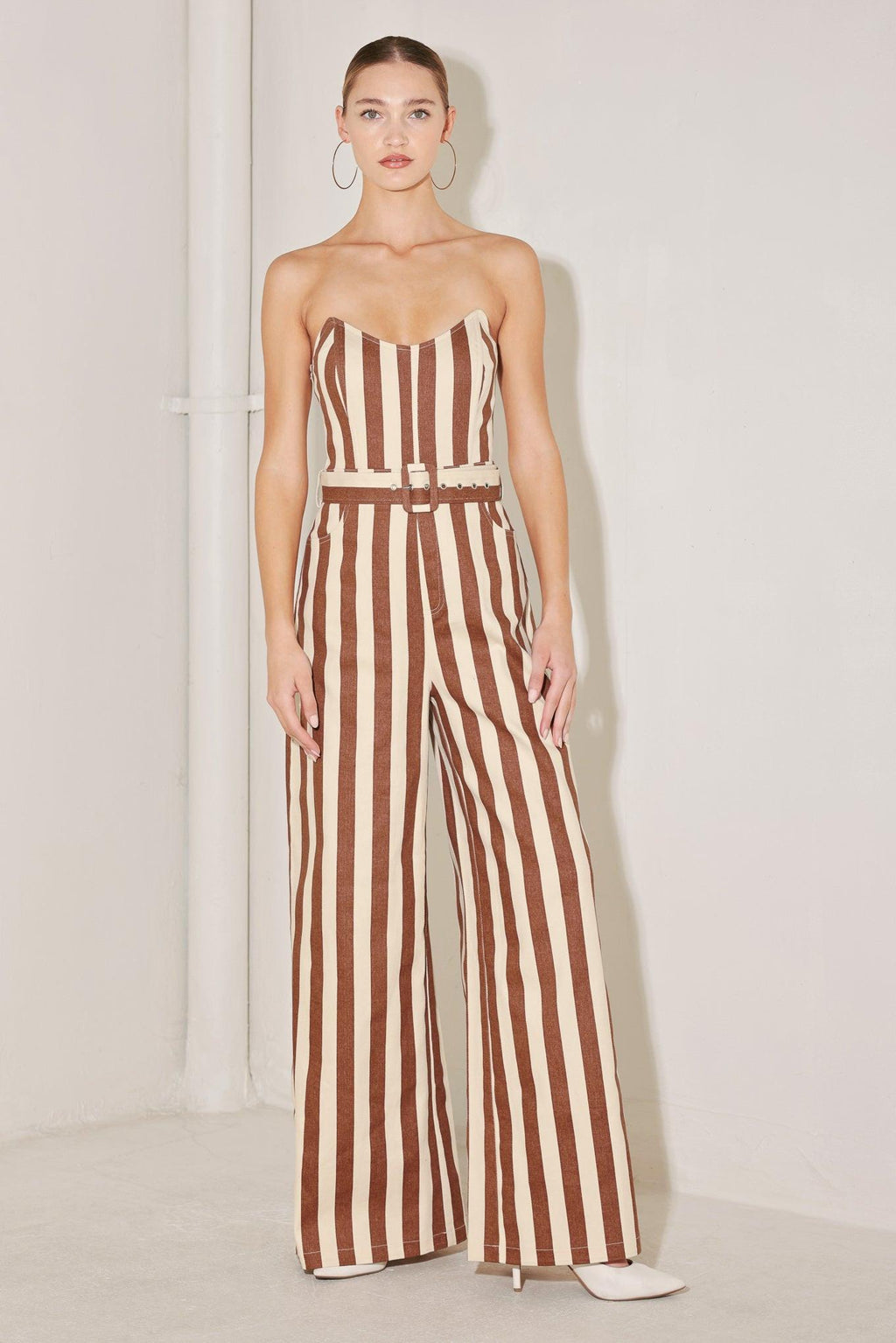GOLDEN STRIPE ERA WOVEN JUMPSUIT Flying Tomato