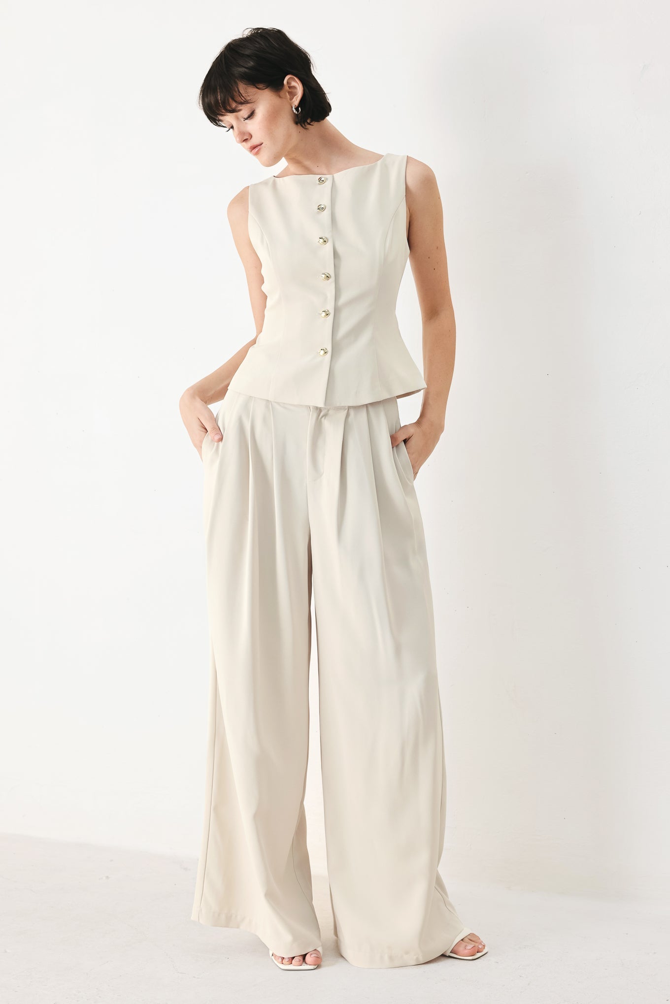 MODERN MINIMAL WOVEN PANTS Flying Tomato