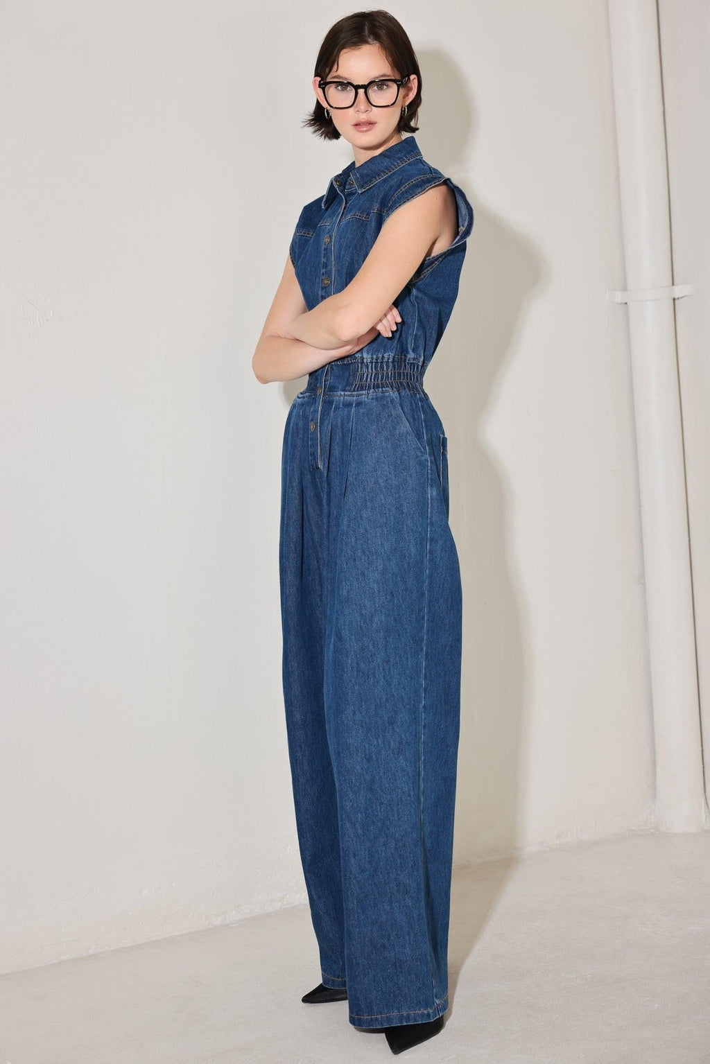 POWER PLAY DENIM JUMPSUIT Flying Tomato