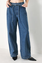 BLUE HONEY OVERSIZE DENIM PANTS Flying Tomato
