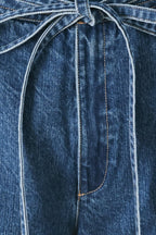 BLUE HONEY OVERSIZE DENIM PANTS Flying Tomato