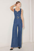 WESTSIDE GLAM DENIM JUMPSUIT Flying Tomato