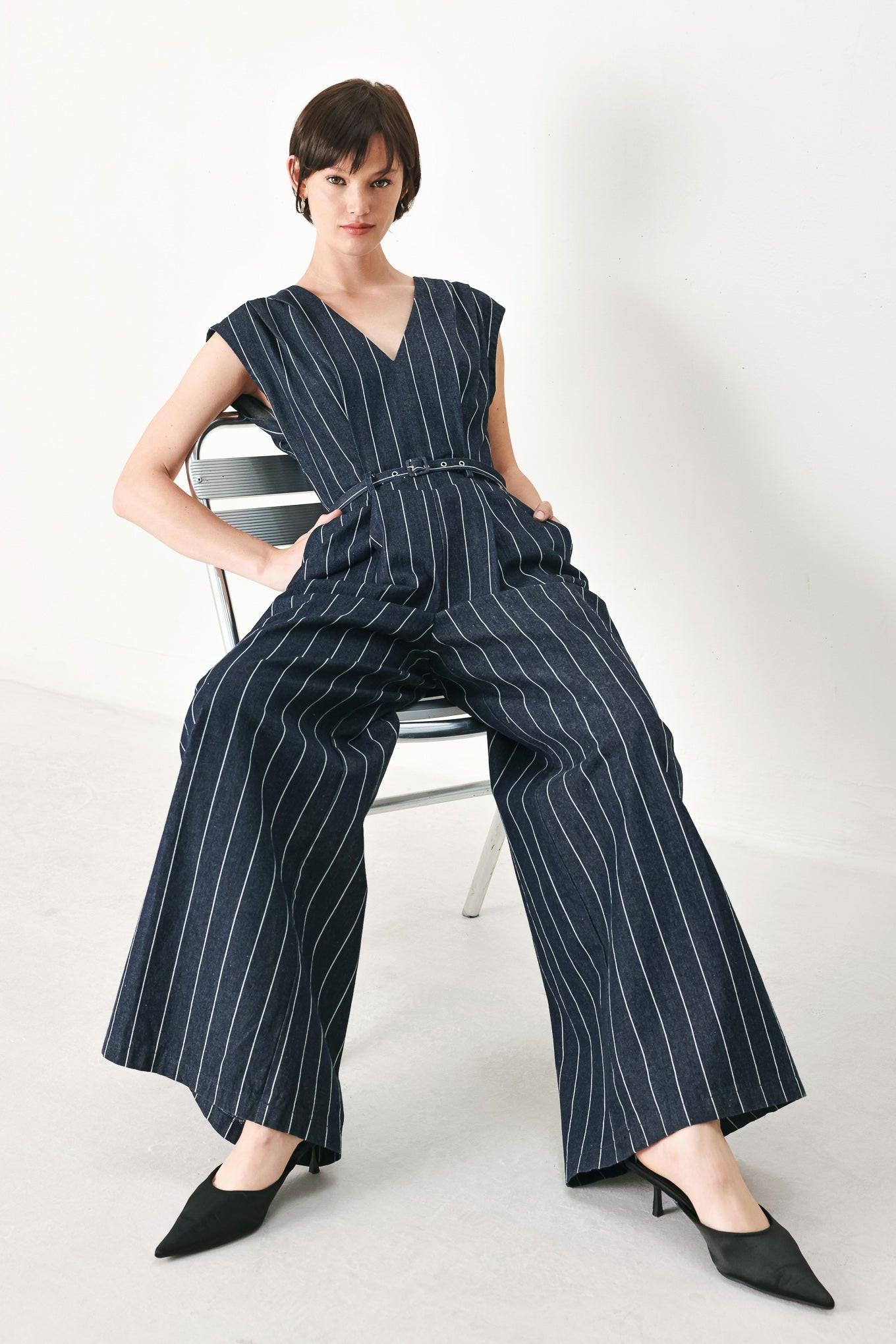 SOFT LINE ROMANCE WOVEN JUMPSUIT Flying Tomato