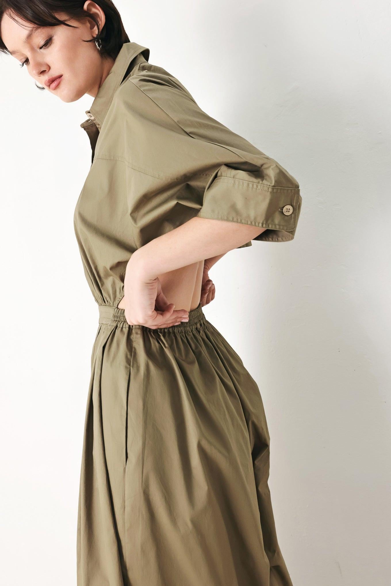 OLIVE DAYDREAM WOVEN JUMPSUIT Flying Tomato