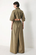OLIVE DAYDREAM WOVEN JUMPSUIT Flying Tomato