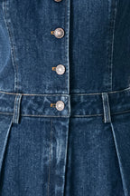 RUNWAY HIT LINE DENIM JUMPSUIT Flying Tomato