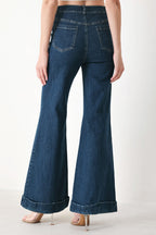 SKYLINE FLARE DENIM PANTS Flying Tomato