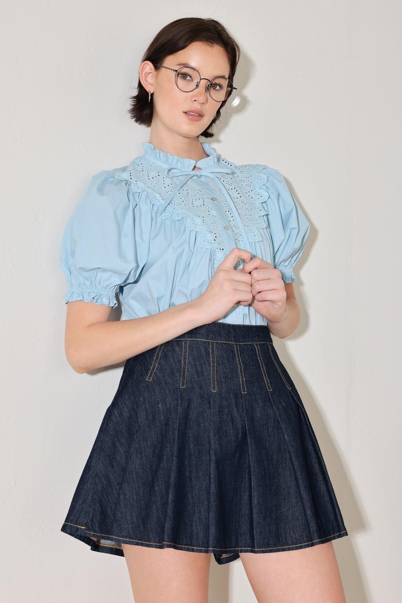 LOVESONG IN DENIM SKORT Flying Tomato