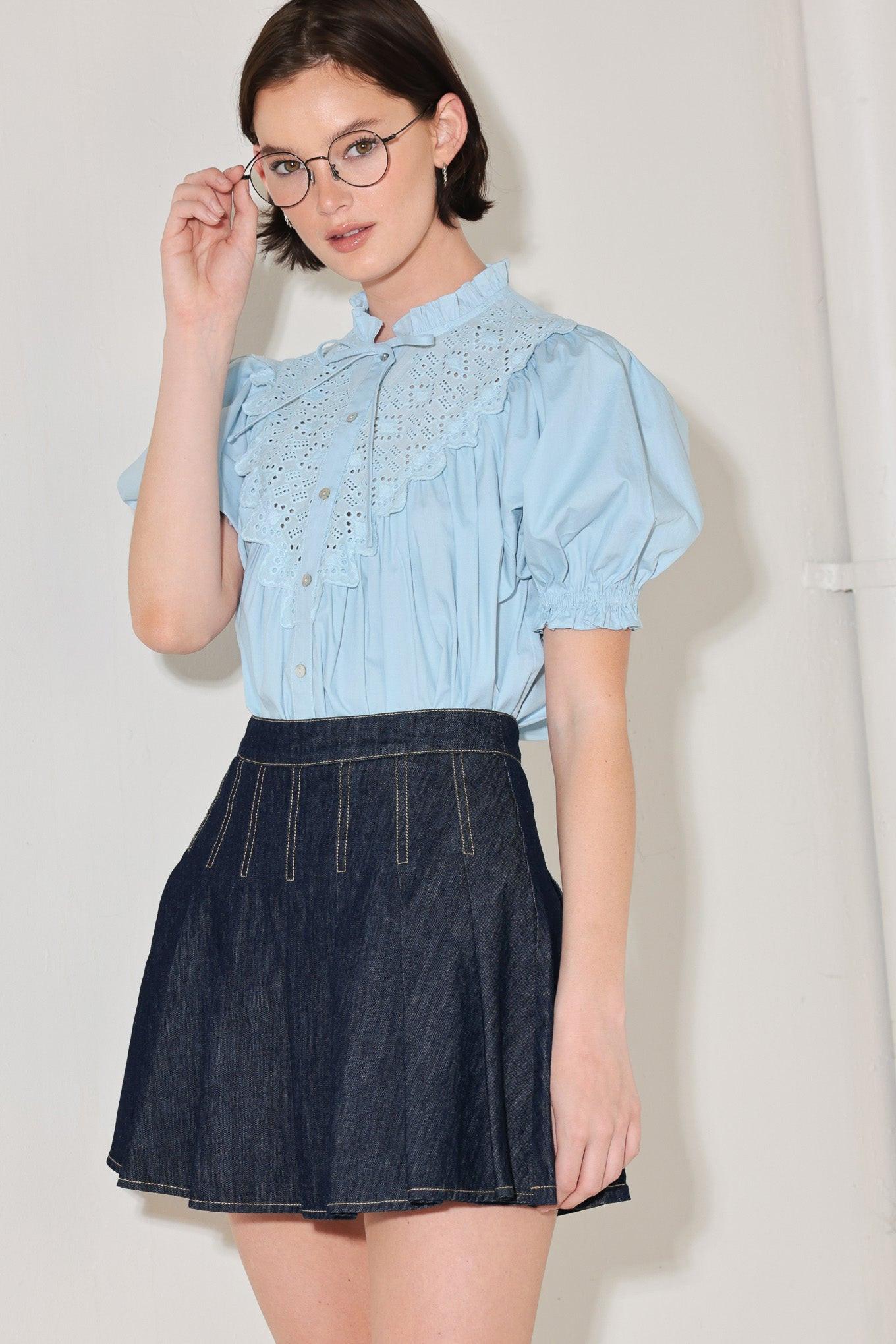 LOVESONG IN DENIM SKORT Flying Tomato