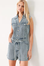WEEKEND BLUE LOOK DENIM ROMPER Flying Tomato