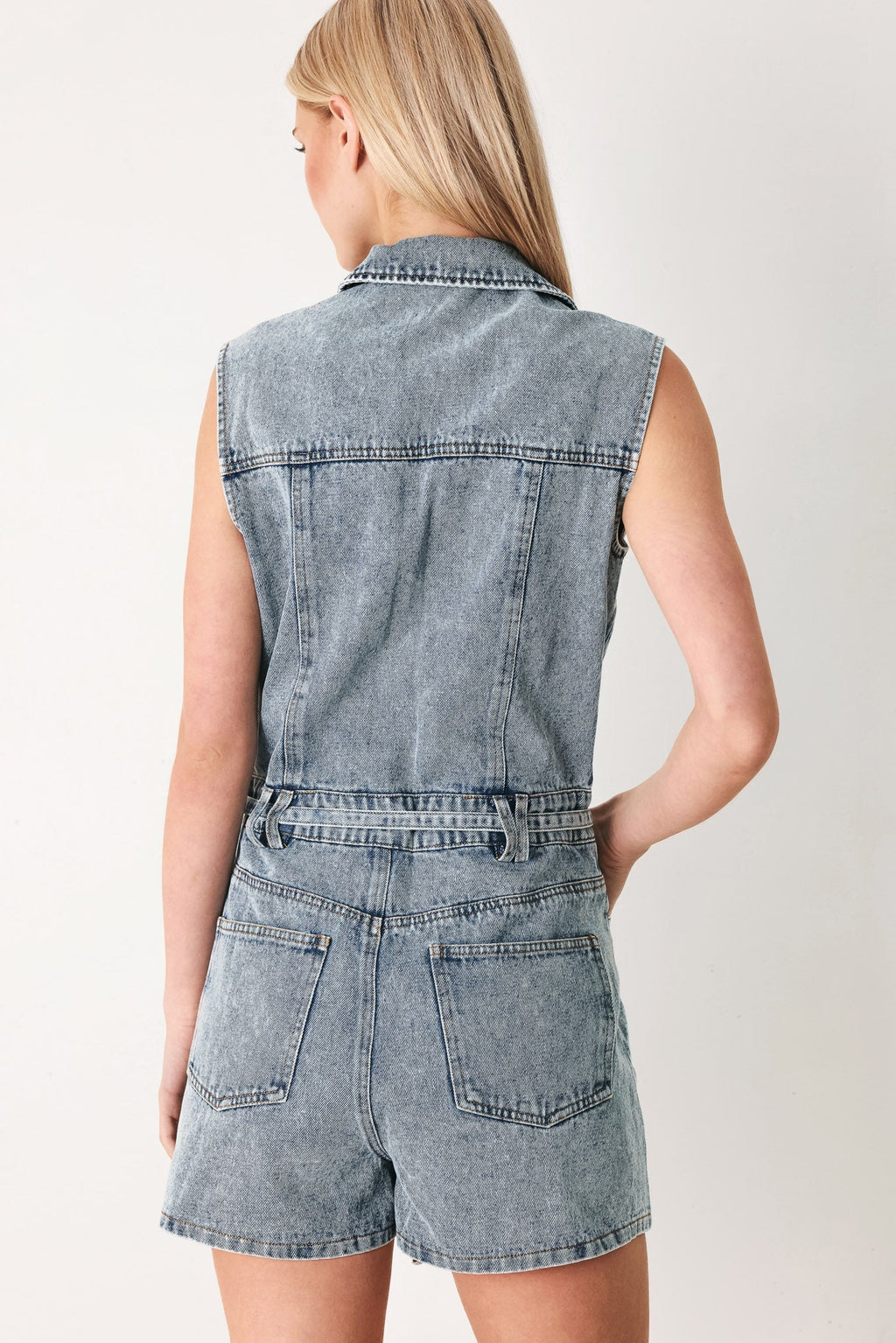 WEEKEND BLUE LOOK DENIM ROMPER Flying Tomato