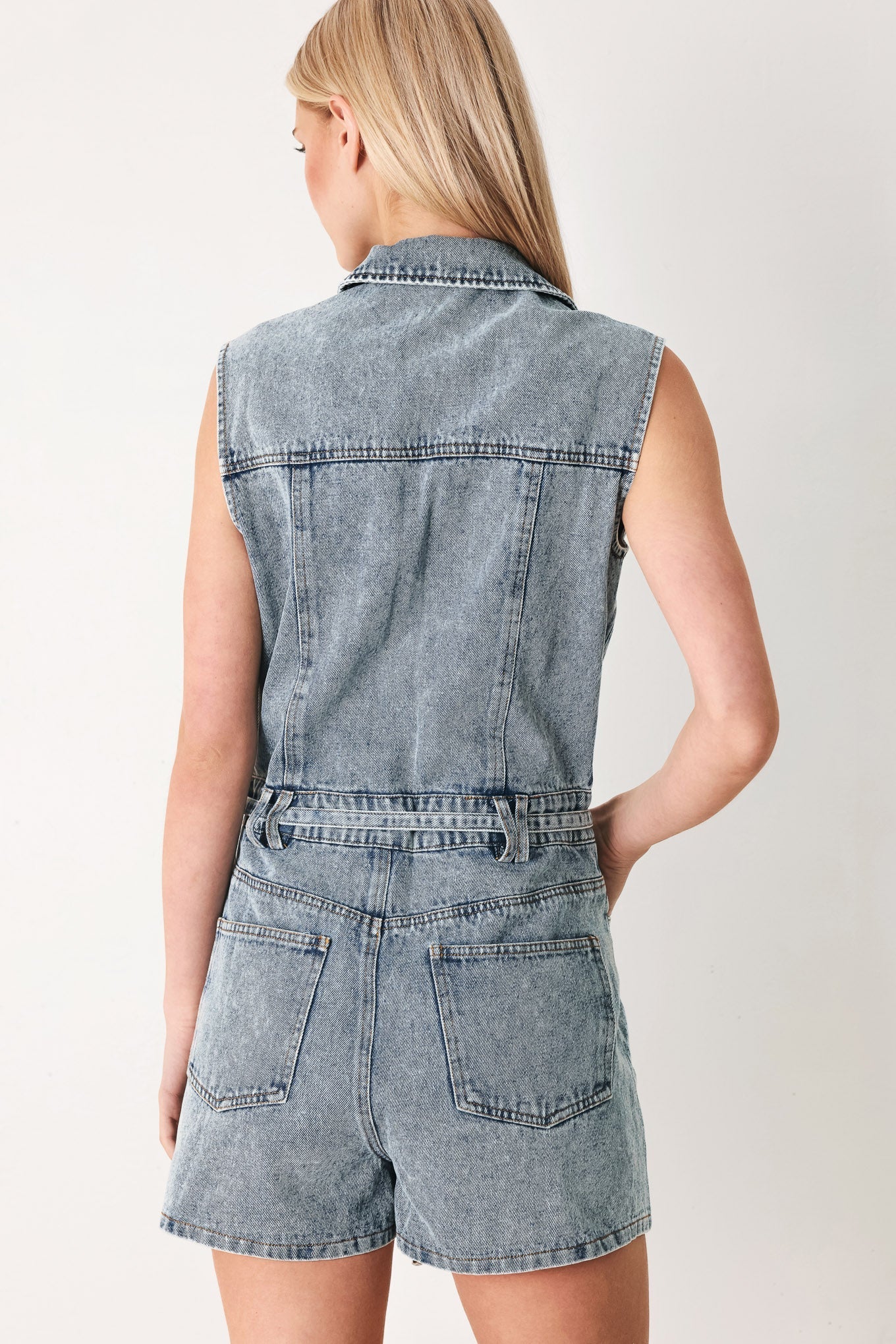 WEEKEND BLUE LOOK DENIM ROMPER Flying Tomato