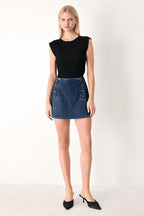 RUN THE CITY DENIM SKORT Flying Tomato