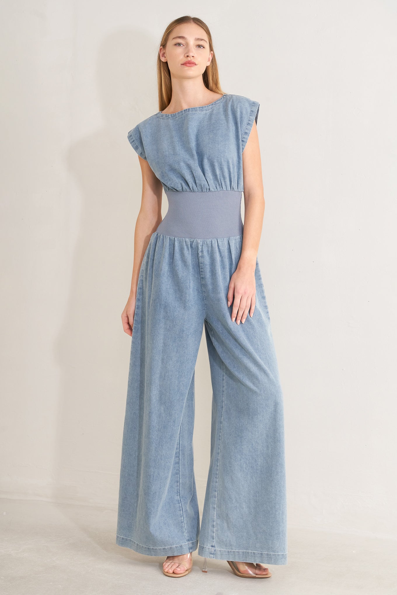 RUNNING IN DENIM JUMPSUIT Flying Tomato