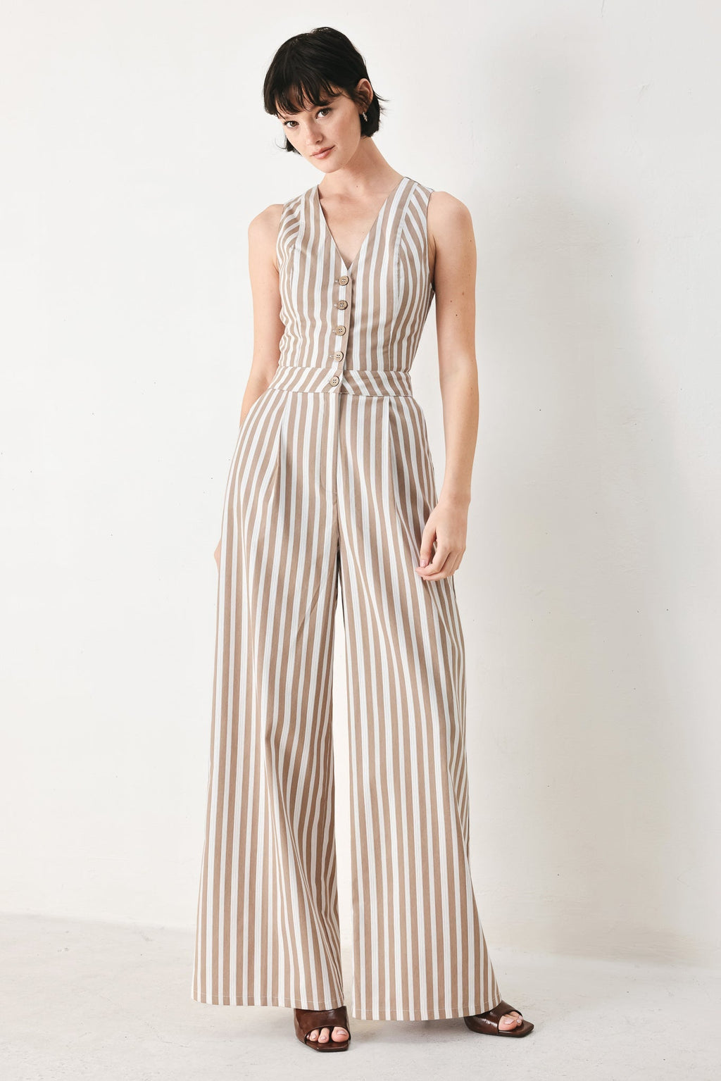 NATURAL RHYTHM WOVEN JUMPSUIT Flying Tomato