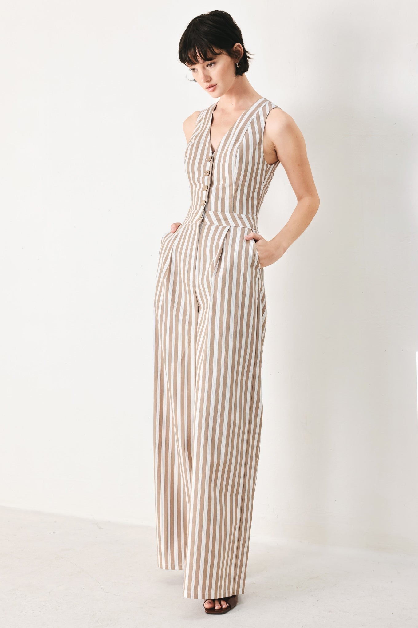 NATURAL RHYTHM WOVEN JUMPSUIT Flying Tomato