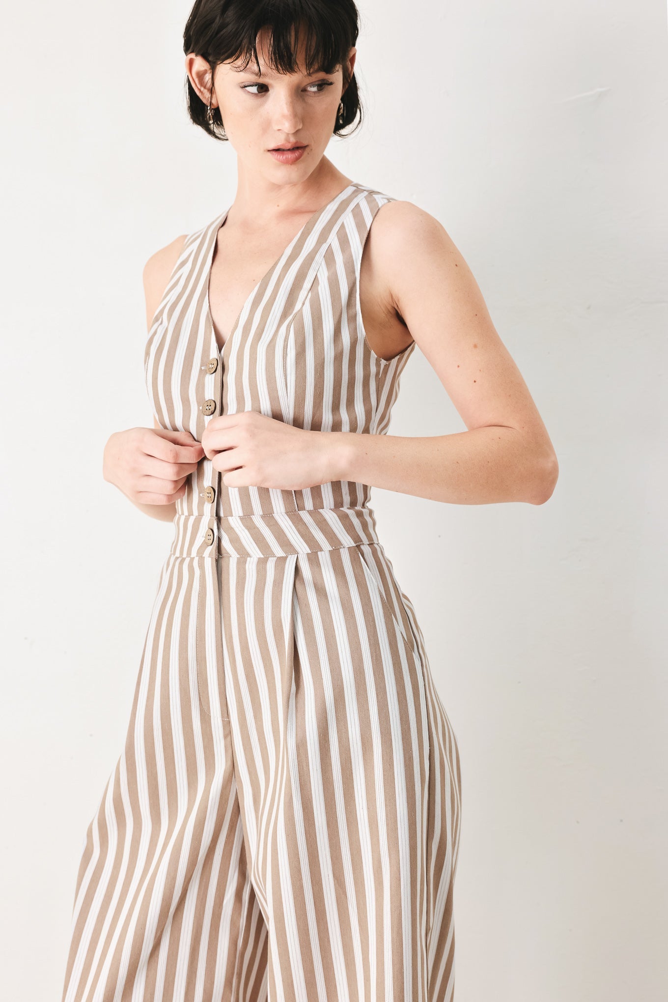 NATURAL RHYTHM WOVEN JUMPSUIT Flying Tomato