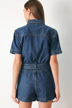 PLAY MODE DENIM ROMPER Flying Tomato