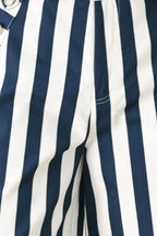 NAVY BLOSSOM WOVEN PANTS Flying Tomato