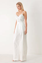 TRUE LOVE LOOK WOVEN JUMPSUIT Flying Tomato