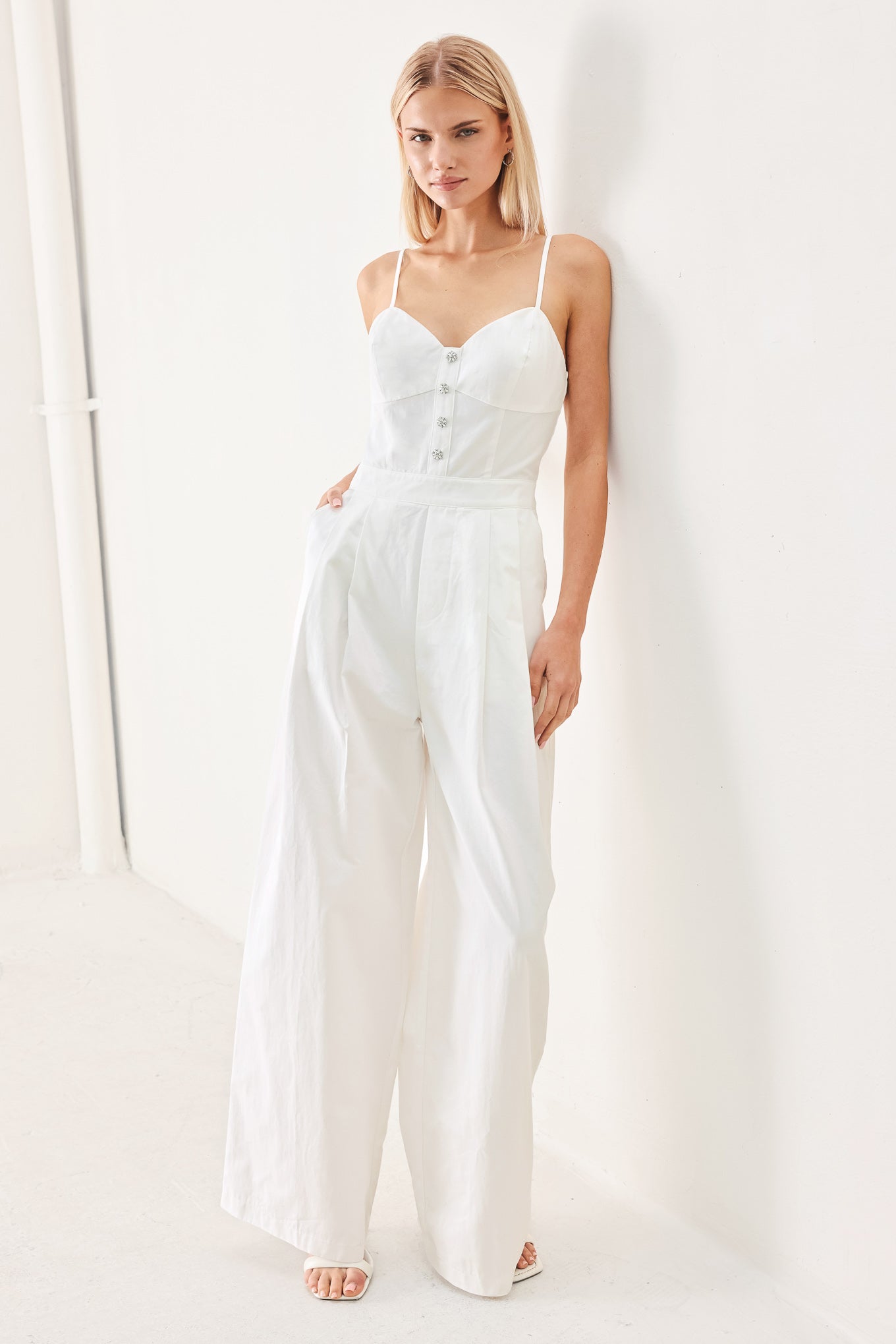 TRUE LOVE LOOK WOVEN JUMPSUIT Flying Tomato
